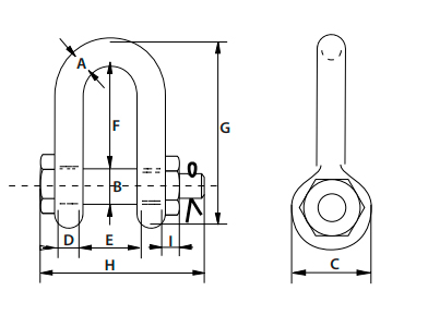 Manilha Reta G4153